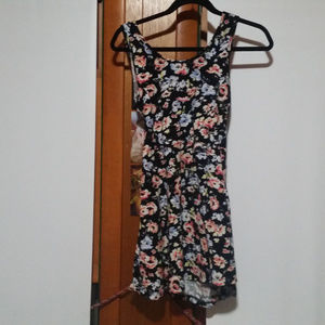 Ocean Drive black floral skater dress